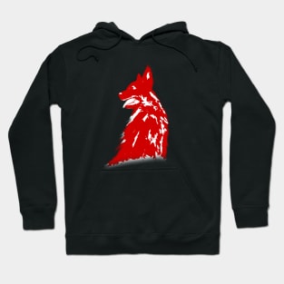 Colorful Animals - Red Dog Hoodie